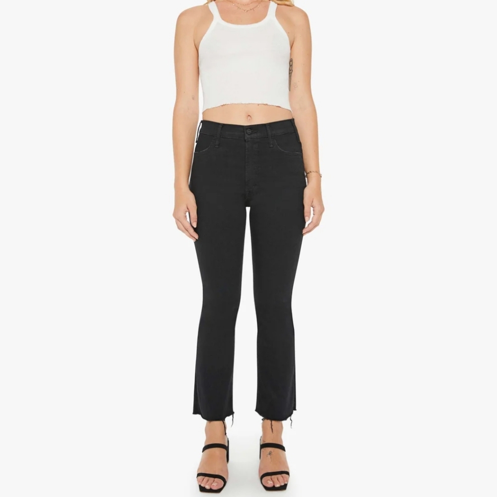 L'ilMOTHER Size 27 Black Flare Jeans